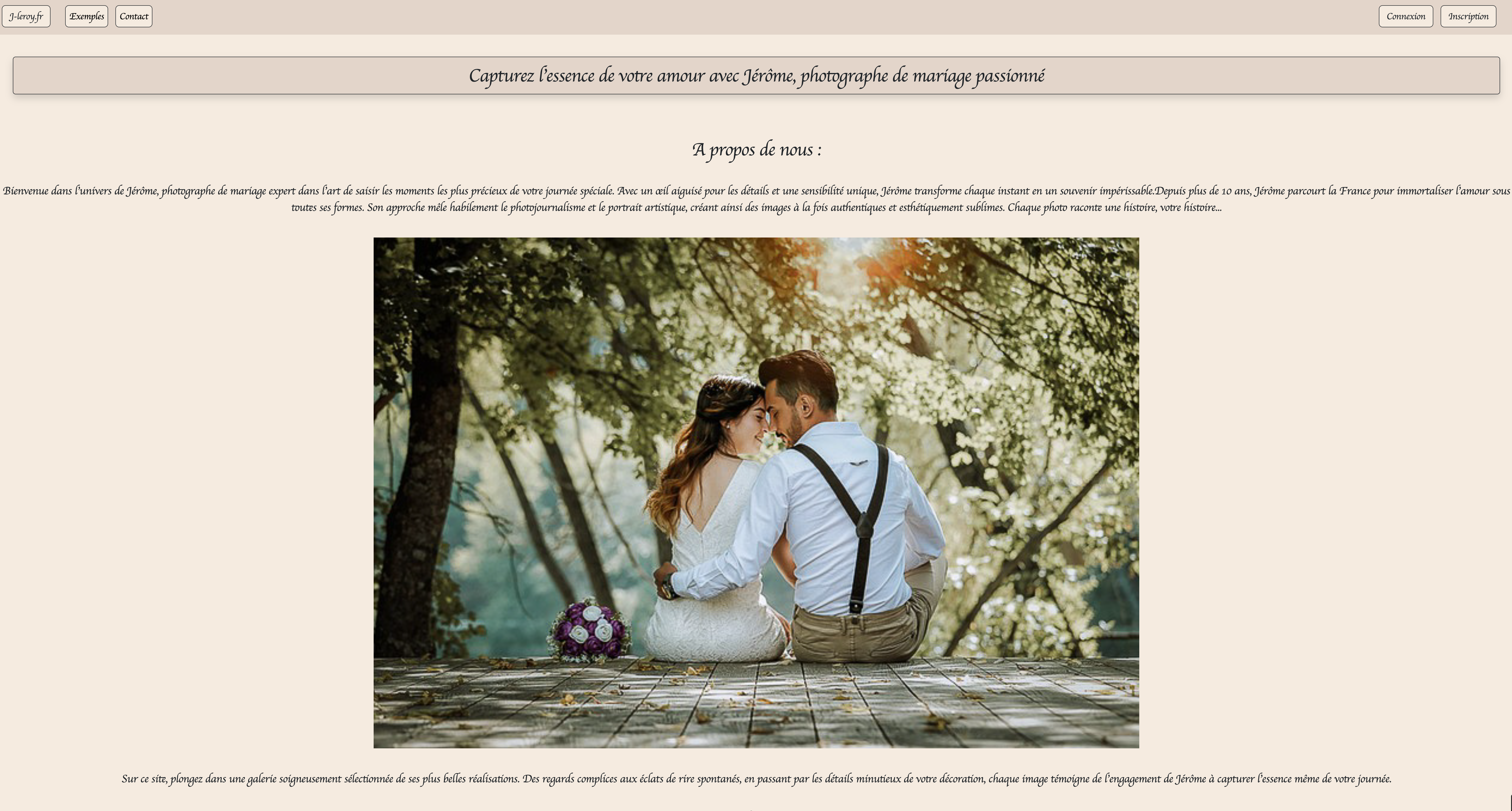 Capture d'écran de l'application.